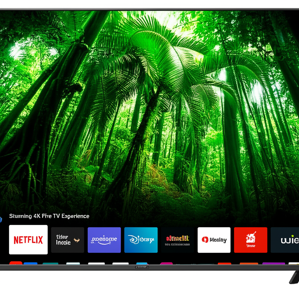 Generate a high-quality, relevant image prompt for an article about: Xiaomi 55″ QLED TV: Stunning 4K